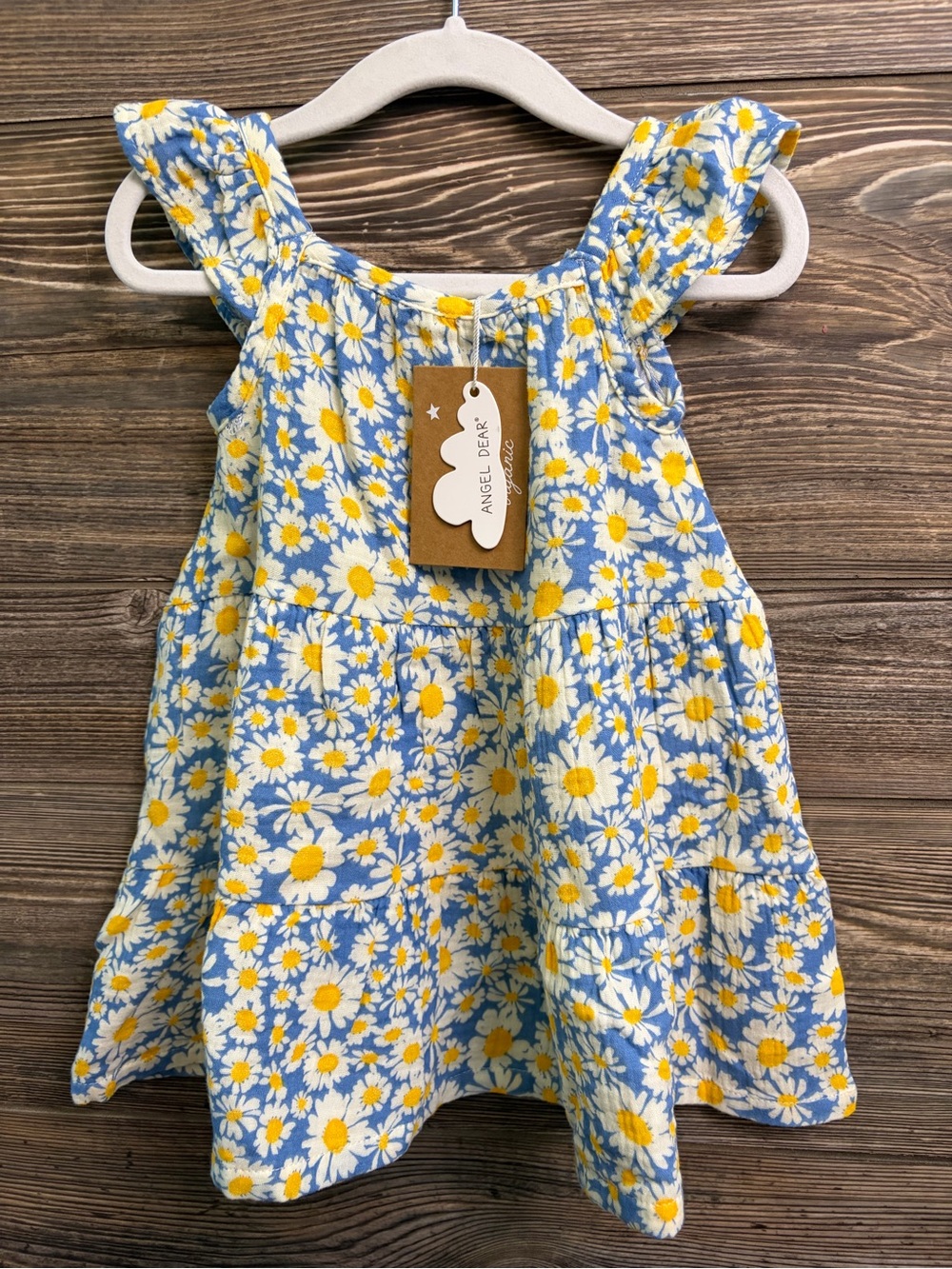 Angel Dear organic muslin dress - size 6-12M - NWT